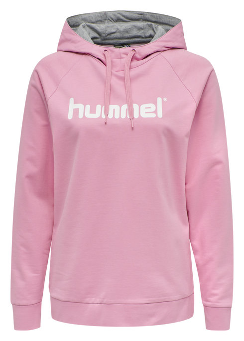 HMLGO COTTON LOGO HOODIE WOMAN, COTTON CANDY HMLGO COTTON LOGO HOODIE WOMAN, COTTON CANDY, packshot