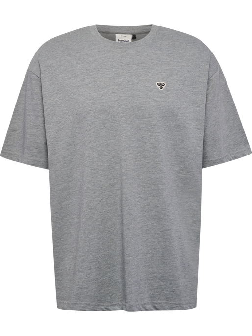 hmlLOOSE T-SHIRT BEE S/S, GREY MELANGE, packshot