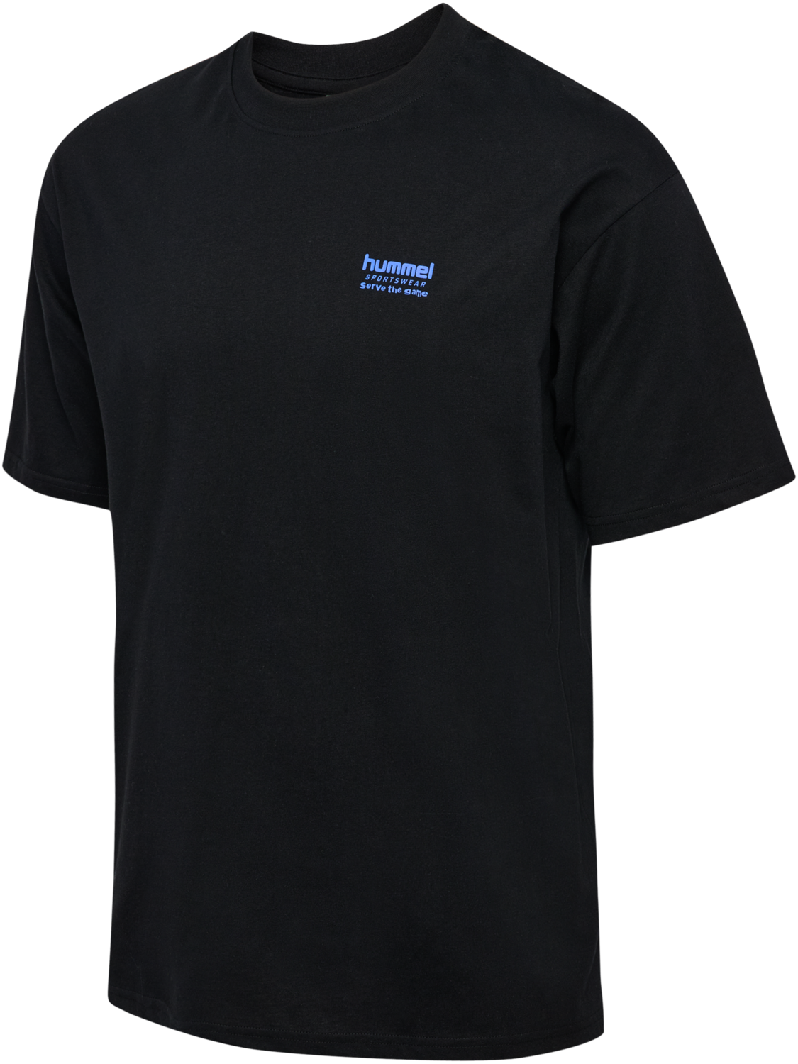 hmlLOOSE T-SHIRT S/S HSW FOOTBALL, BLACK, packshot