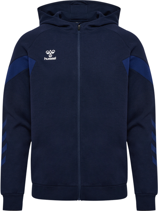 hmlTRAVEL ZIP HOODIE, MARINE, packshot