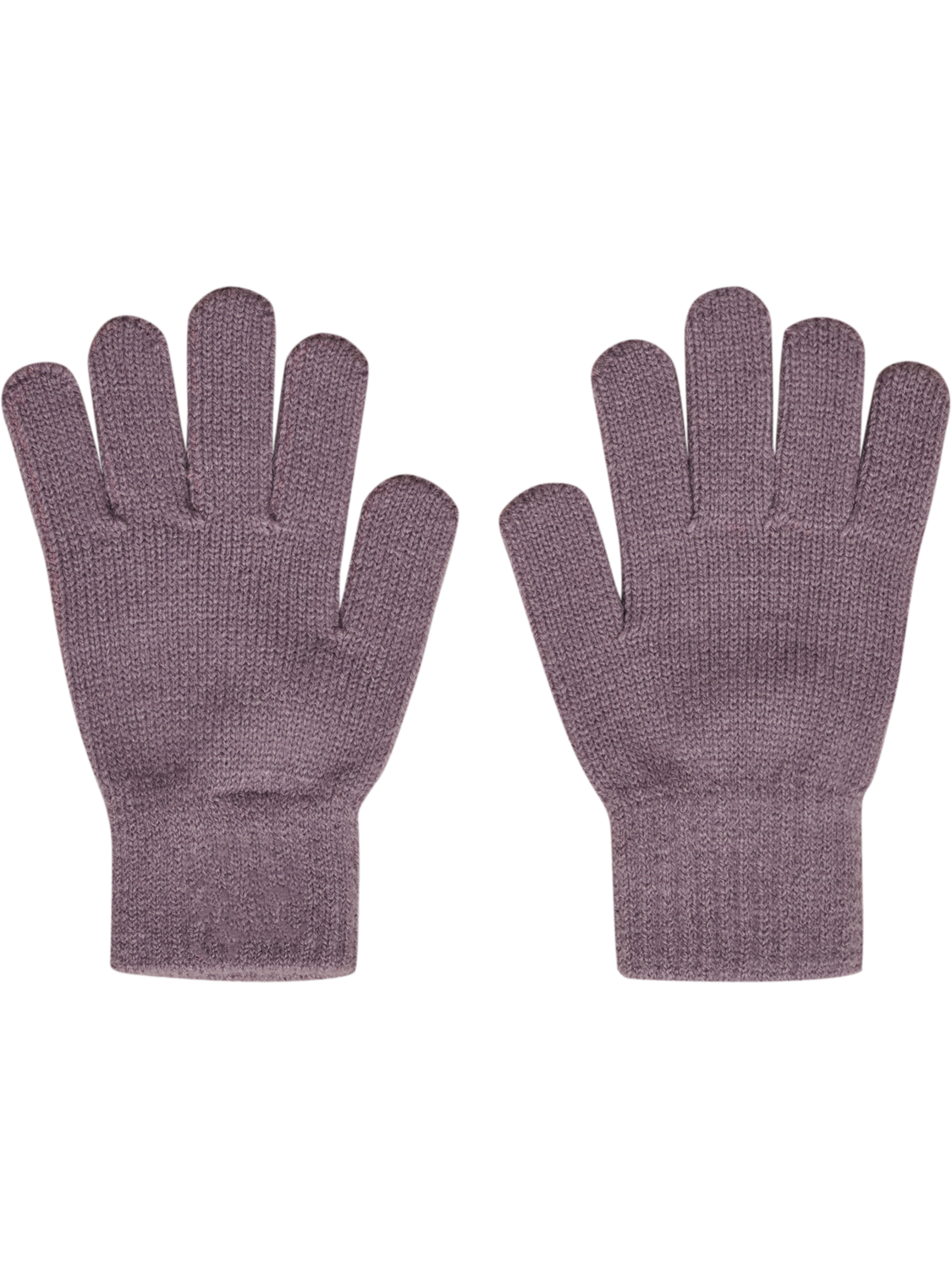 hmlJR KNIT GLOVES 2-PACK, GRAY RIDGE, packshot