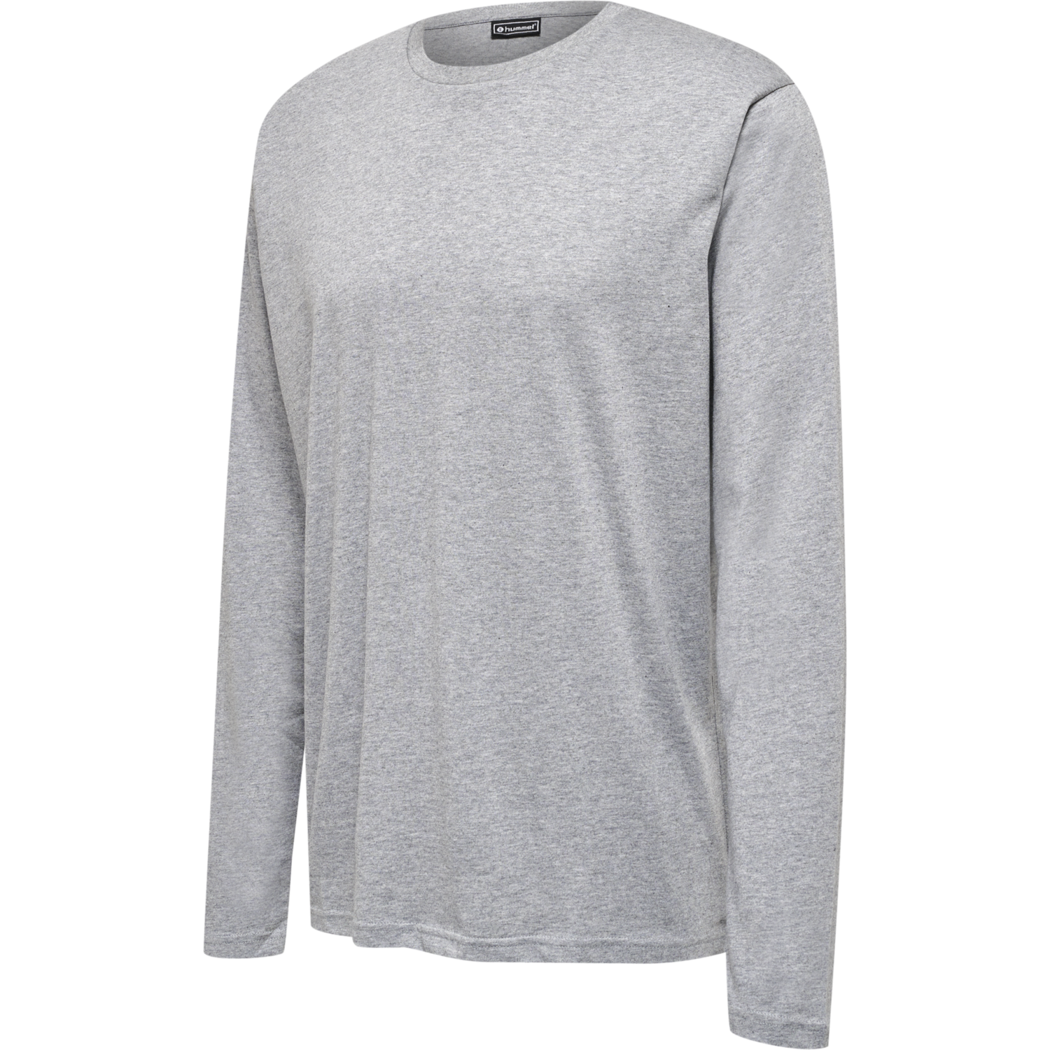 hmlRED HEAVY T-SHIRT L/S, GREY MELANGE, packshot