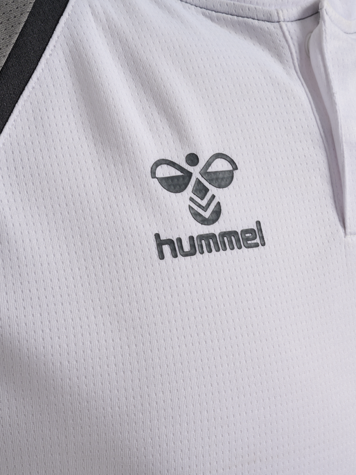 hmlLEAD 2.0 POLO, WHITE/STEEL GRAY, packshot