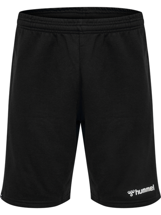 hmlMOVER COTTON BERMUDA SHORTS, BLACK, packshot