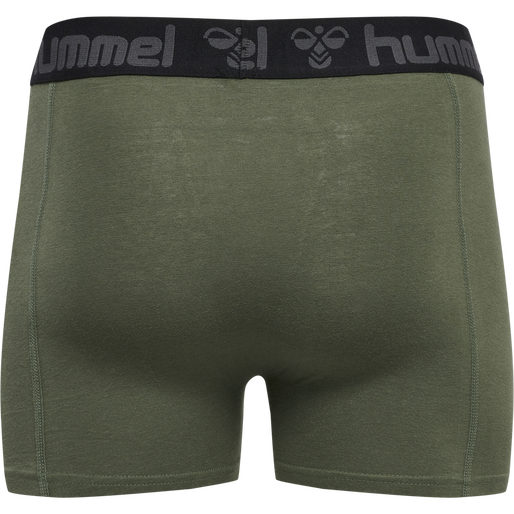 hmlMARSTON 4-PACK BOXERS, BLACK/THYME, packshot