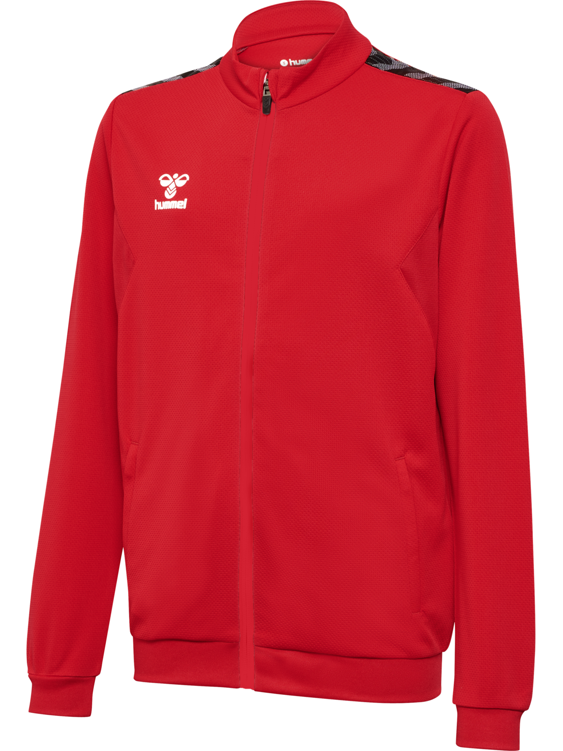 hmlAUTHENTIC PL ZIP JACKET KIDS, TRUE RED, packshot