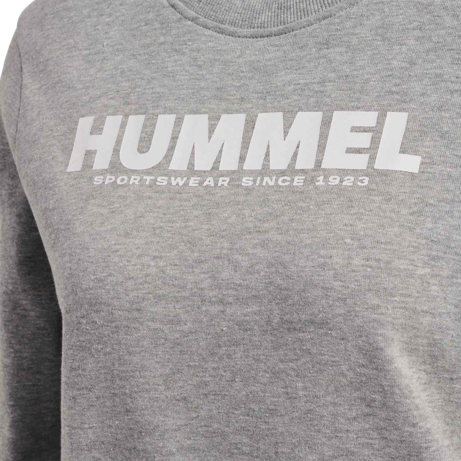 hmlLEGACY WOMAN SWEATSHIRT, GREY MELANGE, packshot