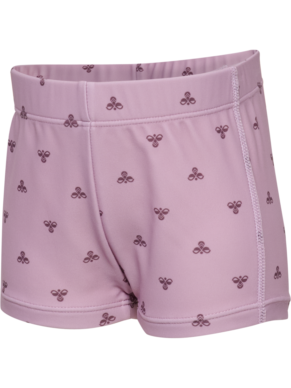 hmlMINI BEE AOP SWIM SHORTS, MAUVE SHADOW, packshot