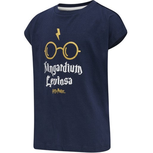 hmlHARRY POTTER DIEZ T-SHIRT S/S, BLACK IRIS, packshot