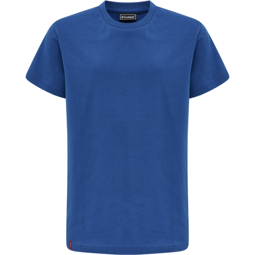 hmlRED BASIC T-SHIRT S/S KIDS, TRUE BLUE, packshot