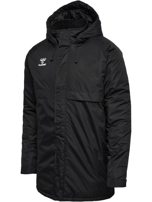 hmlGO PARKA JACKET, BLACK hmlGO PARKA JACKET, BLACK, packshot