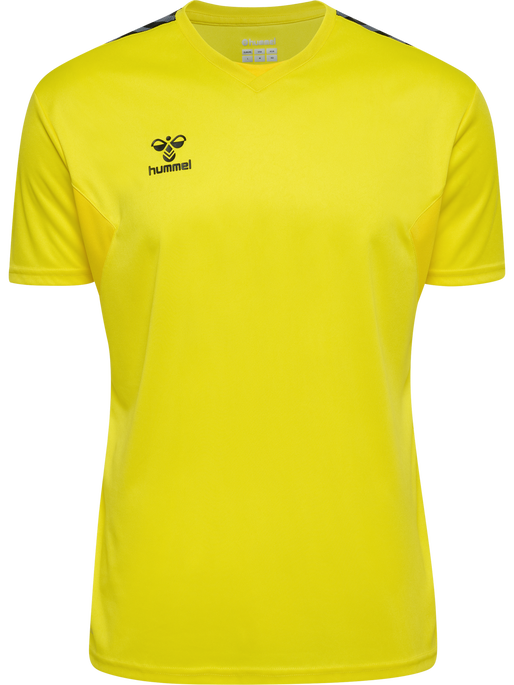 hmlAUTHENTIC PL JERSEY S/S, BLAZING YELLOW, packshot