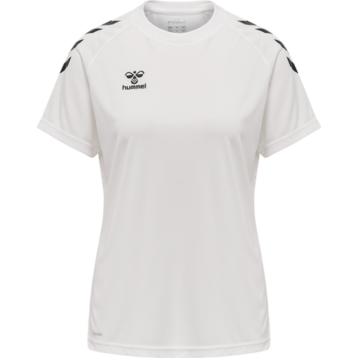 hmlCORE XK CORE POLY TEE  S/S WOMAN, WHITE hmlCORE XK CORE POLY TEE  S/S WOMAN, WHITE, packshot