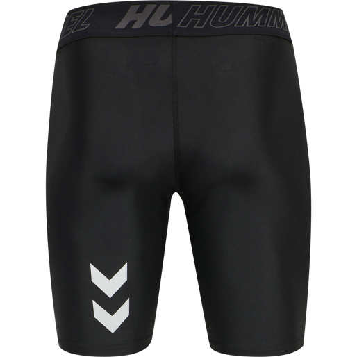 hmlTE TOPAZ 2-PACK TIGHT SHORTS, BLACK/INSIGINA BLUE, packshot