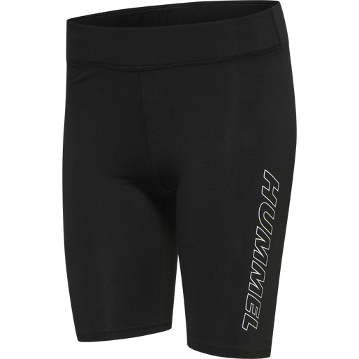 hmlTE MAJA 2-PACK MW C TIGHT SHORTS, BLACK/DRIFTWOOD, packshot
