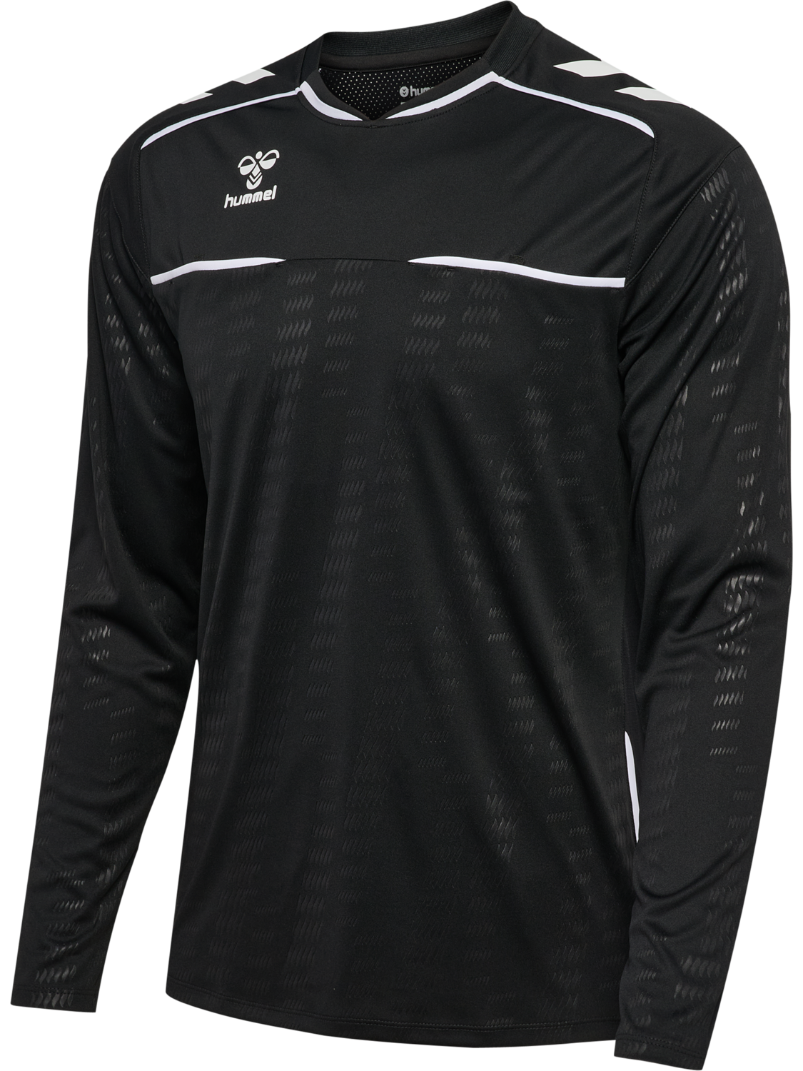 hmlREFEREE JERSEY L/S, BLACK, packshot