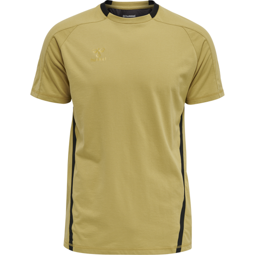 hmlCIMA XK T-SHIRT S/S, ANTIQUE GOLD hmlCIMA XK T-SHIRT S/S, ANTIQUE GOLD, packshot