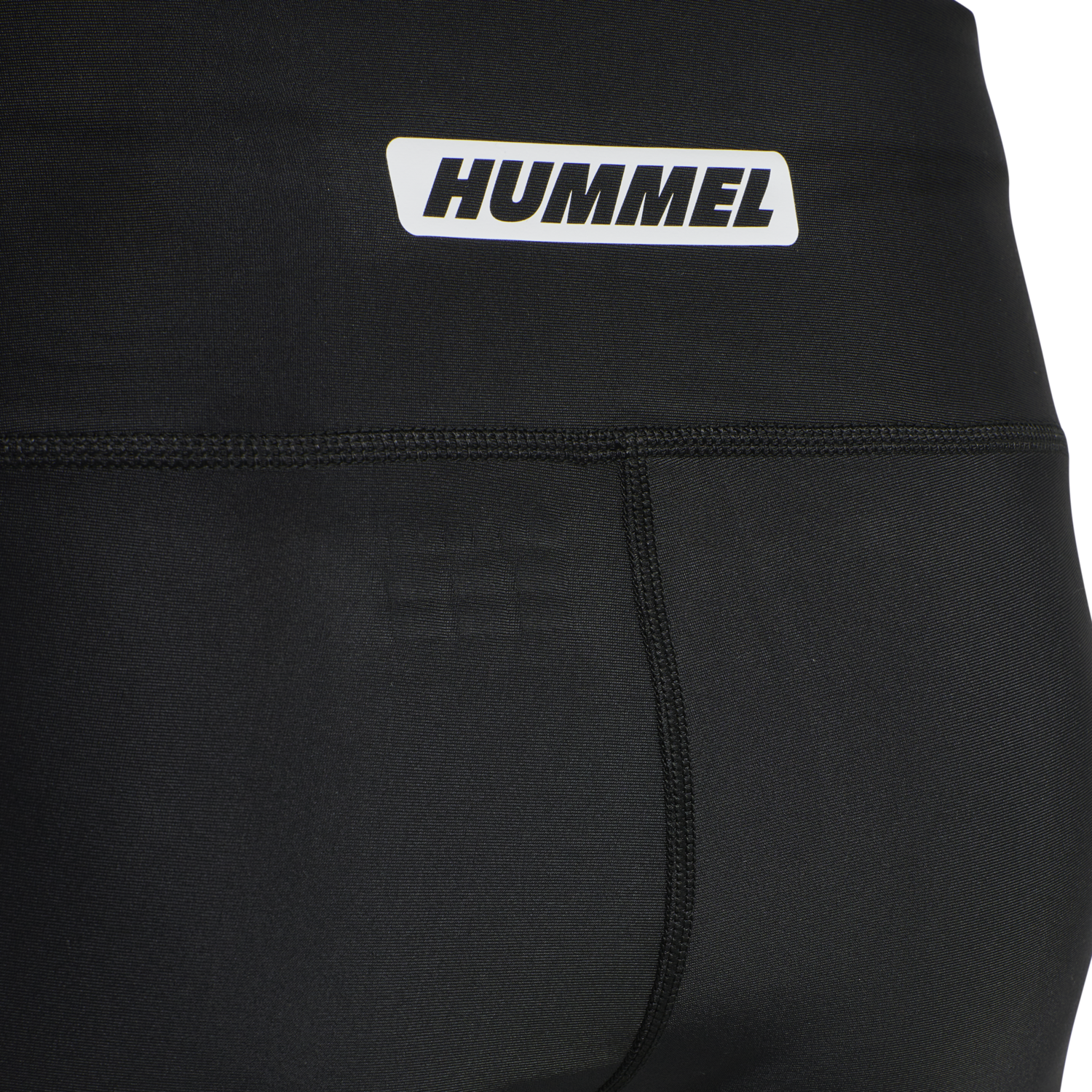hmlTE TOLA HW TIGHT SHORTS, BLACK, packshot