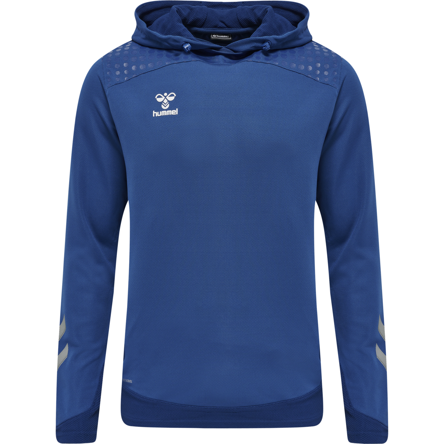 hmlLEAD POLY HOODIE, TRUE BLUE, packshot
