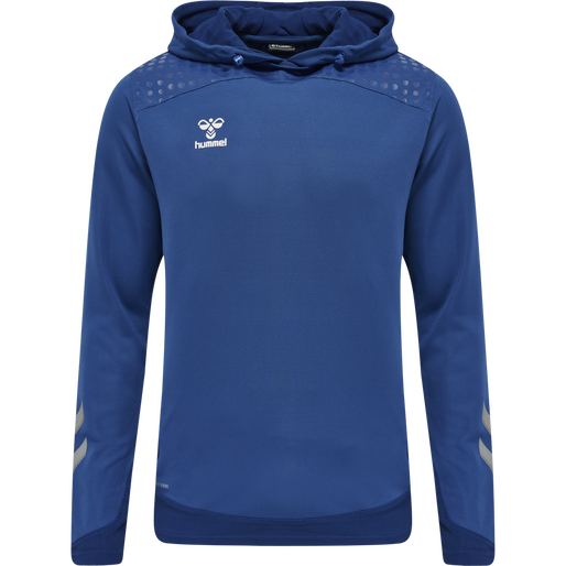 hmlLEAD POLY HOODIE, TRUE BLUE, packshot