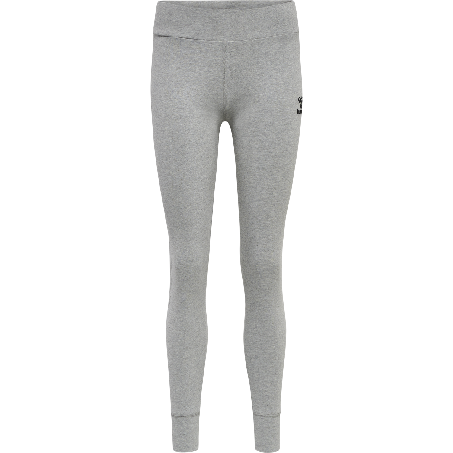 hmlMOVE GRID COTTON TIGHTS, GREY MELANGE, packshot