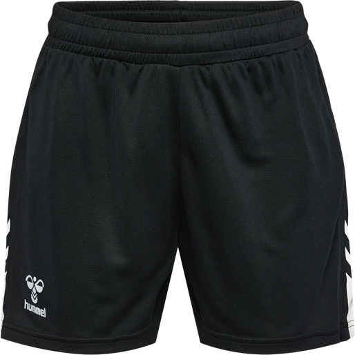 hmlACTIVE PL SHORTS WOMAN, BLACK/WHITE, packshot