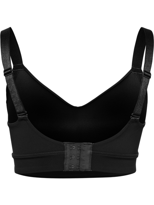 hmlPULSE HIGH SUPPORT BRA, BLACK hmlPULSE HIGH SUPPORT BRA, BLACK, packshot