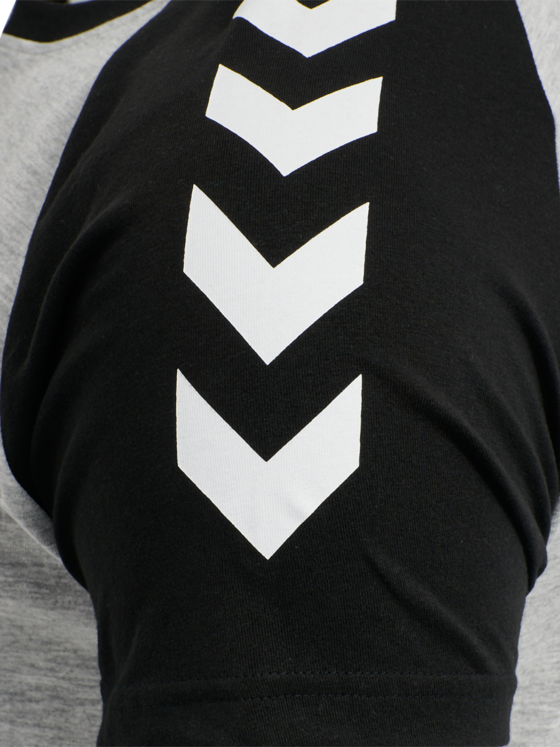 hmlLEGACY BLOCKED T-SHIRT, GREY MELANGE, packshot