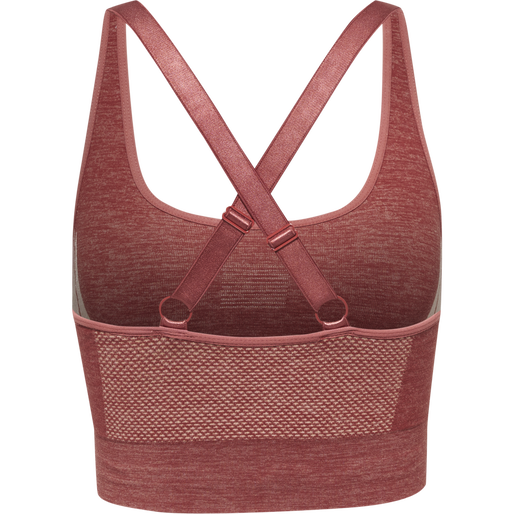 hmlCLEA SEAMLESS  SPORTS TOP, WITHERED ROSE/ROSE TAN MELANGE, packshot