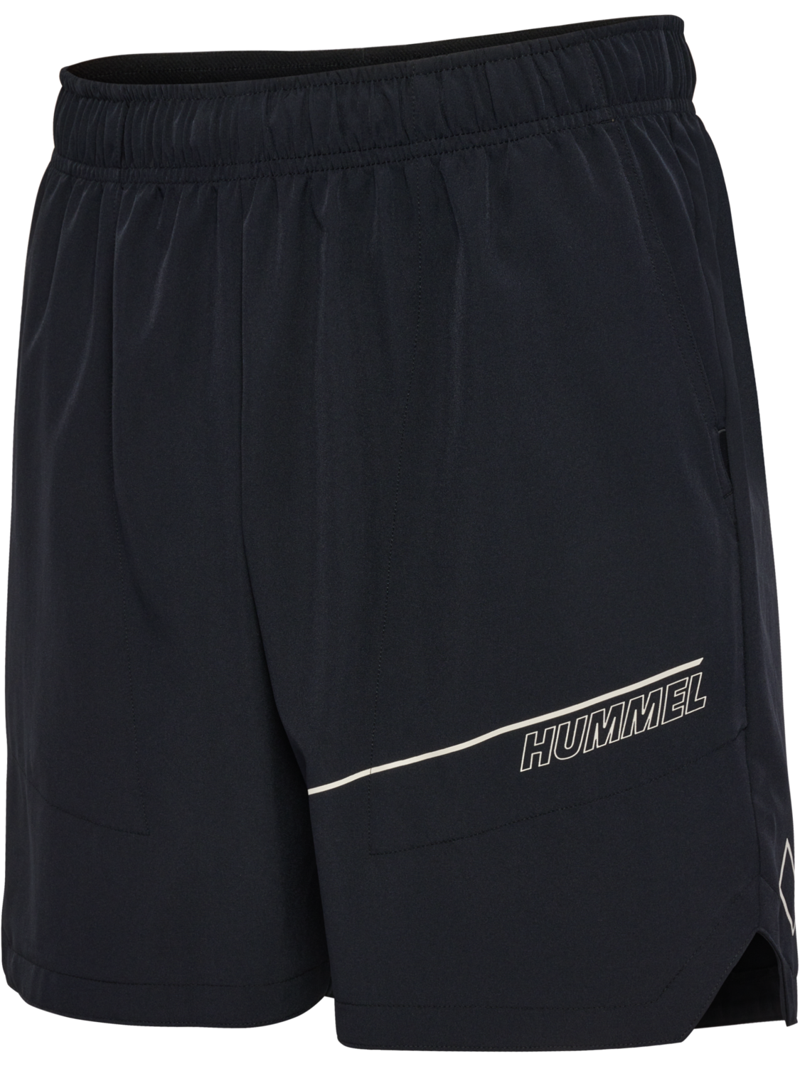 hmlCOURT POCKET SHORTS, LIGHT GREY/BLACK, packshot