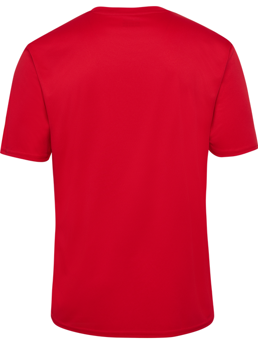 hmlESSENTIAL JERSEY S/S, TRUE RED, packshot