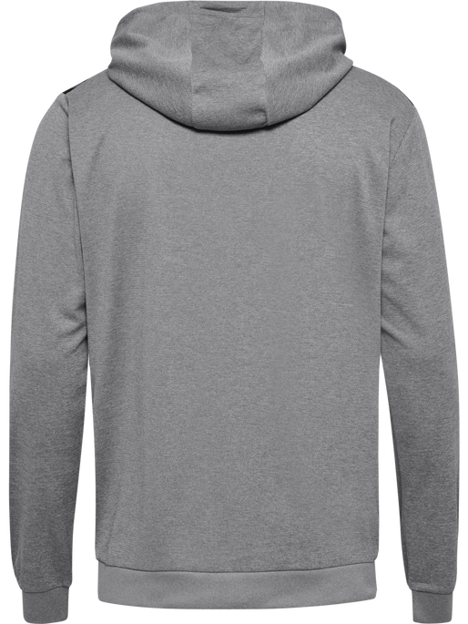 hmlAUTHENTIC PL ZIP HOODIE, GREY MELANGE hmlAUTHENTIC PL ZIP HOODIE, GREY MELANGE, packshot