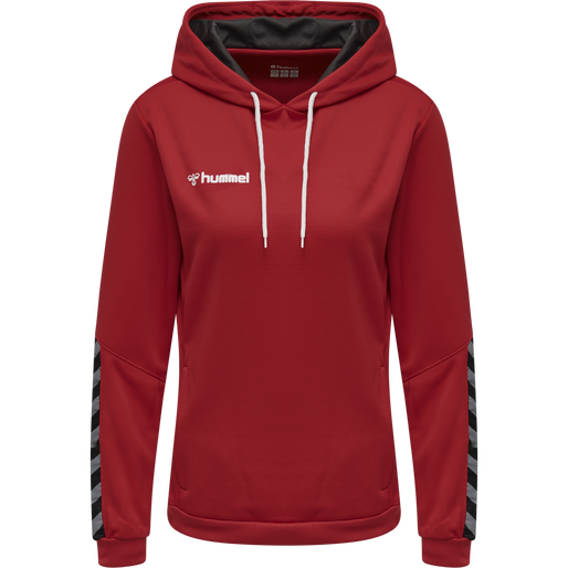 hmlAUTHENTIC POLY HOODIE WOMAN, TRUE RED hmlAUTHENTIC POLY HOODIE WOMAN, TRUE RED, packshot