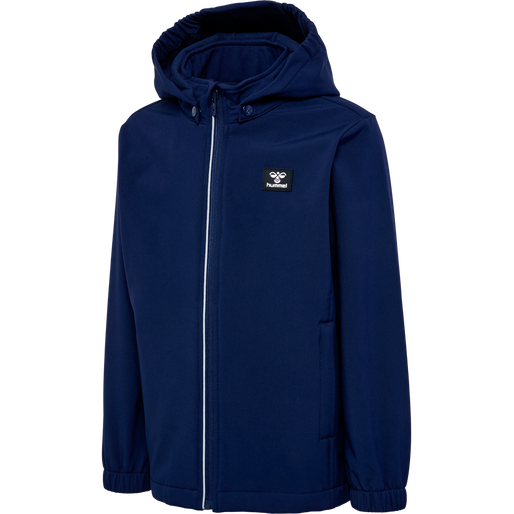 hmlMARS SOFTSHELL JACKET, BLACK IRIS, packshot