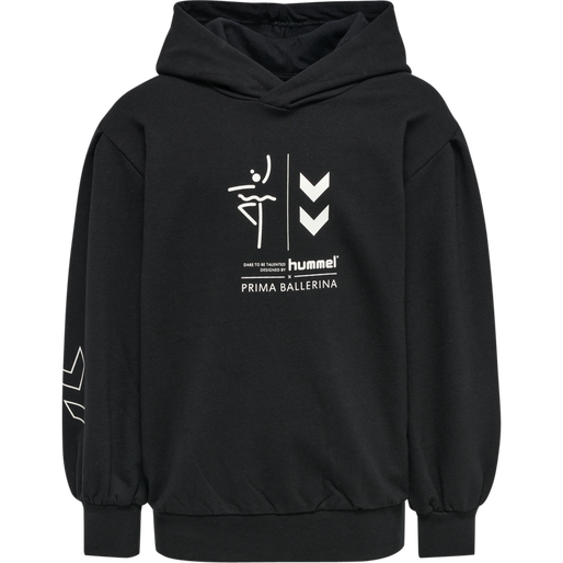 hmlPRIMA BEE HOODIE, BLACK hmlPRIMA BEE HOODIE, BLACK, packshot