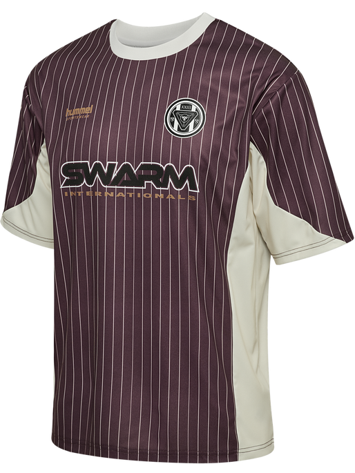 hmlLOOSE JERSEY SS STRIPE TOPSCORER, VINEYARD WINE hmlLOOSE JERSEY SS STRIPE TOPSCORER, VINEYARD WINE, packshot