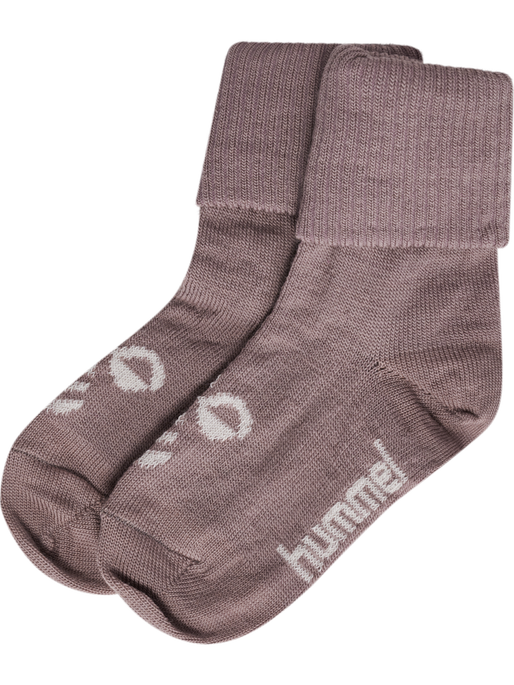 hmlMINI WOOL SOCKS, TWILIGHT MAUVE, packshot