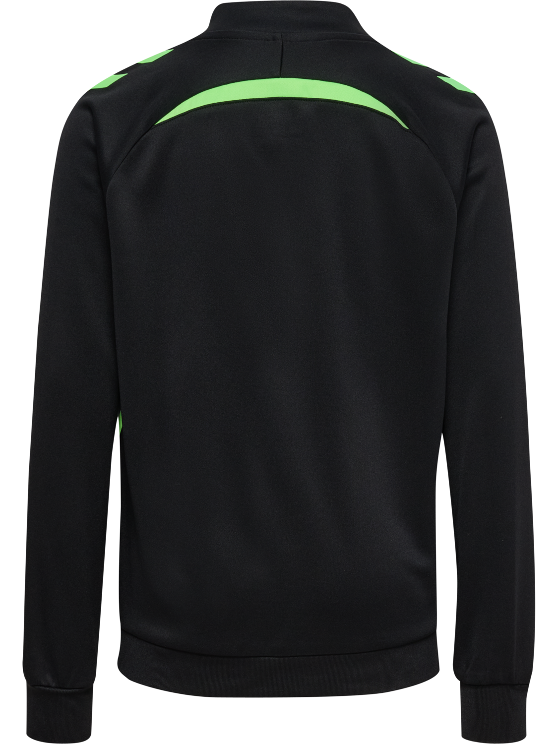 hmlLEAD 2.0 TRACK ZIP JACKET KIDS, BLACK/GREEN GECKO, packshot