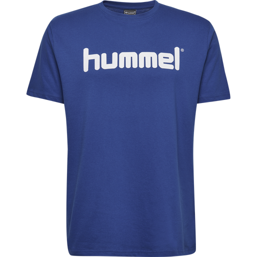 HUMMEL GO KIDS COTTON LOGO T-SHIRT S/S, TRUE BLUE, packshot