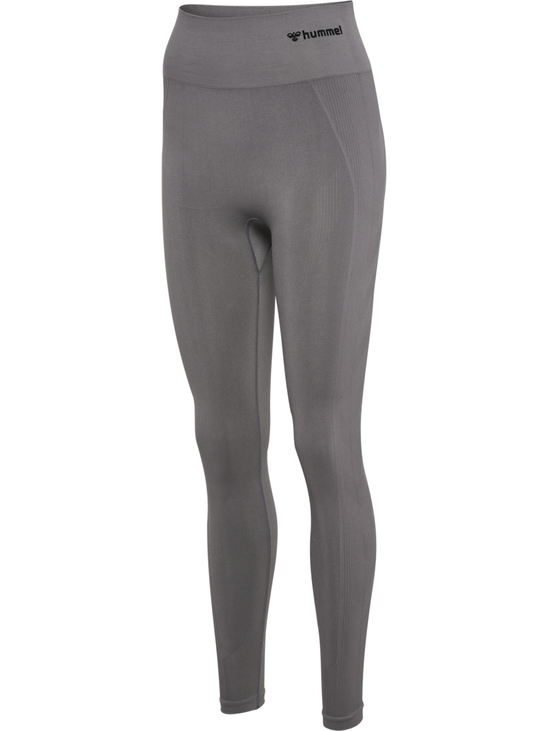 hmlTIF SEAMLESS HIGH WAIST TIGHTS, CHARCOAL GRAY, packshot