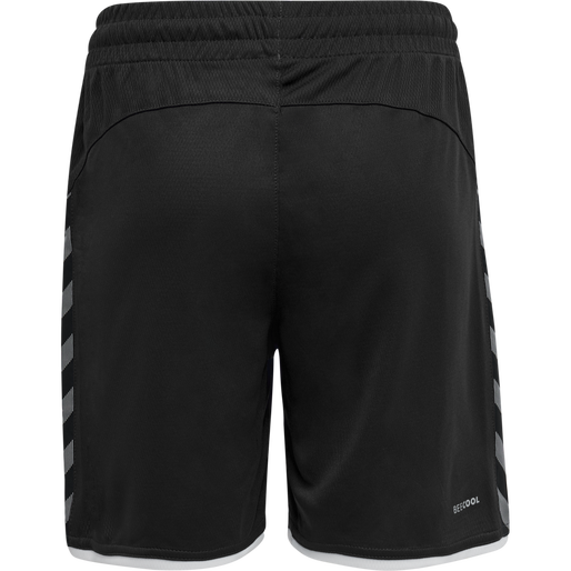 hmlAUTHENTIC KIDS POLY SHORTS, BLACK/WHITE, packshot