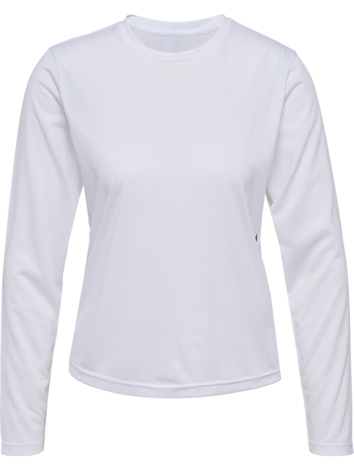 hmlPULSE WORKOUT W T-SHIRT L/S, WHITE hmlPULSE WORKOUT W T-SHIRT L/S, WHITE, packshot