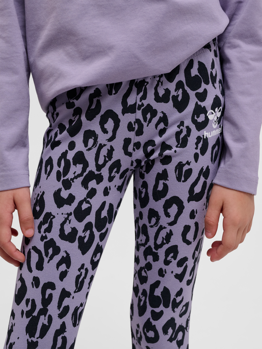 hmlMUSSE TIGHTS, LAVENDER GRAY, model
