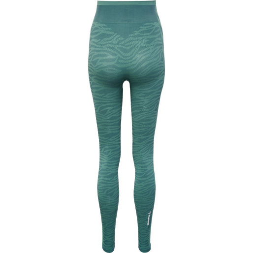hmlMT SAGA SEAMLESS MW TIGHTS, NORTH ATLANTIC/BLUE SURF MELANGE, packshot