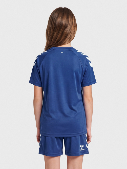hmlCORE XK CORE POLY TEE S/S KIDS, TRUE BLUE, model