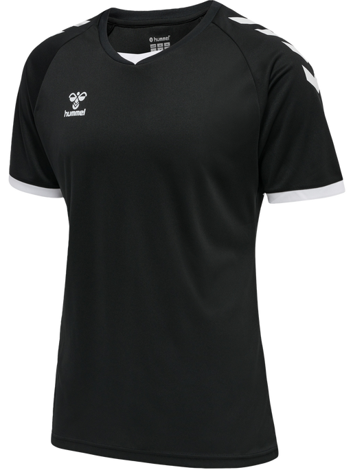 hmlCORE VOLLEY TEE, BLACK, packshot