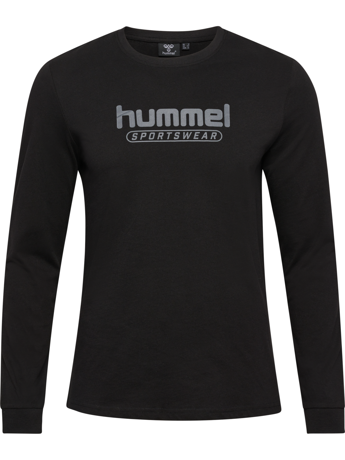 hmlBOOSTER T-SHIRT LS, BLACK, packshot