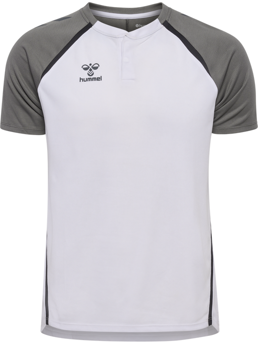 hmlLEAD 2.0 POLO, WHITE/STEEL GRAY, packshot