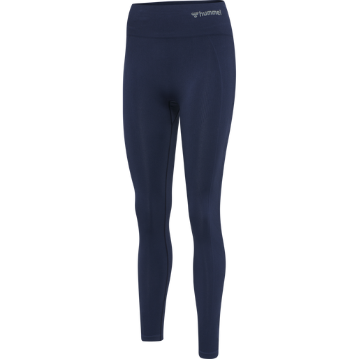 hmlTIF SEAMLESS HIGH WAIST TIGHTS, BLACK IRIS, packshot