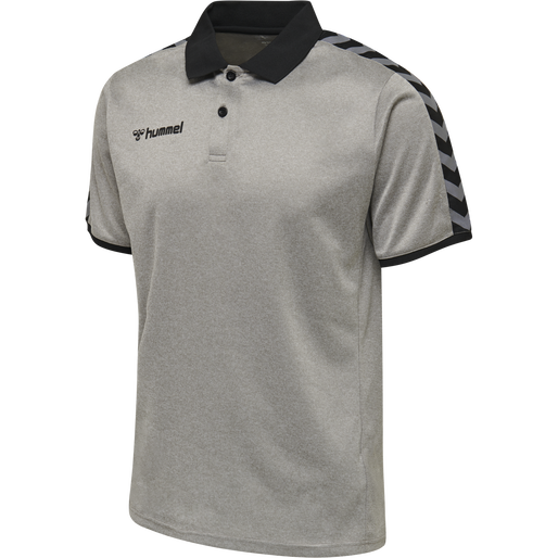 hmlAUTHENTIC FUNCTIONAL POLO, GREY MELANGE hmlAUTHENTIC FUNCTIONAL POLO, GREY MELANGE, packshot
